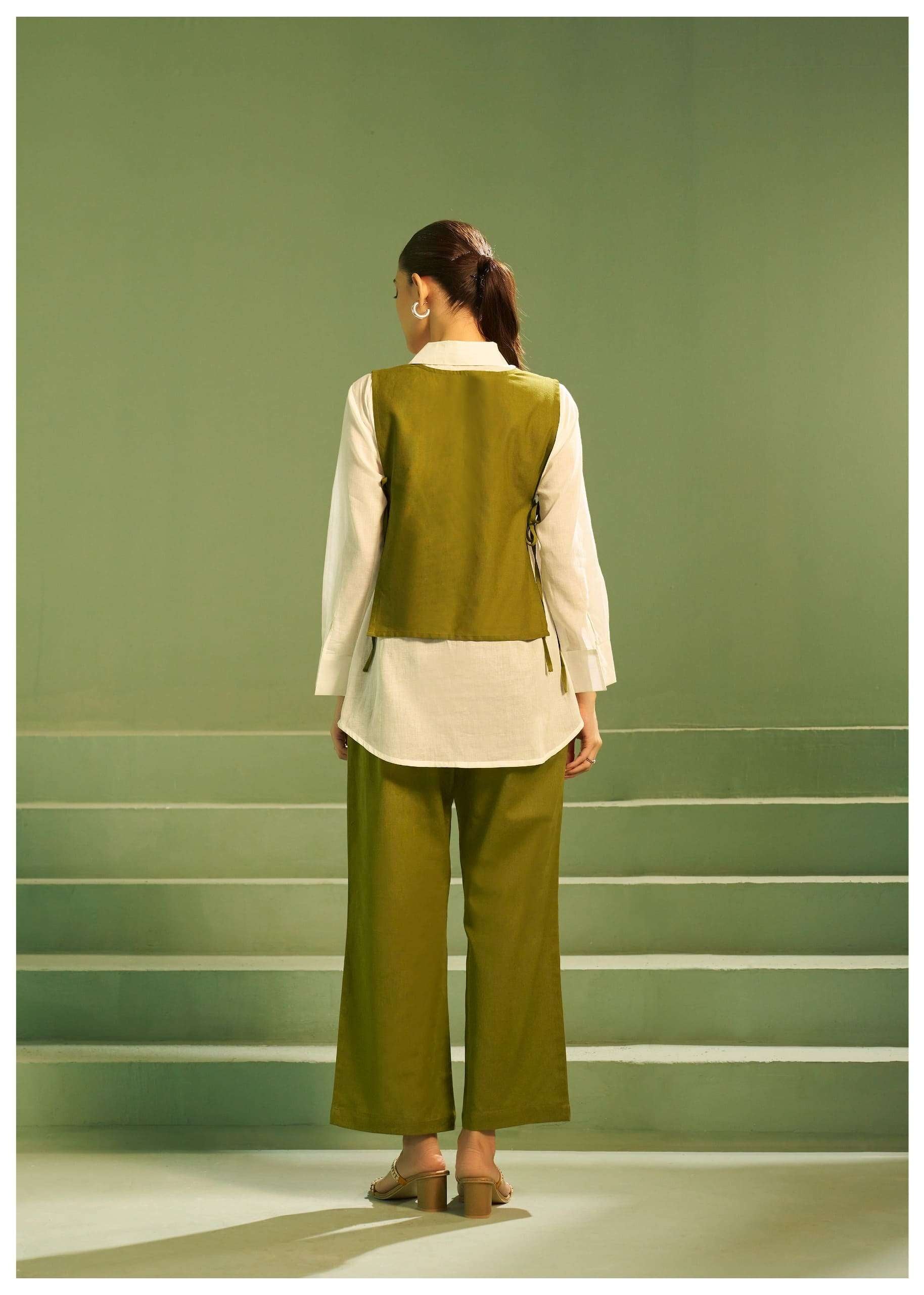 Mul Shirt with Flex Bottom Co-Ord Set