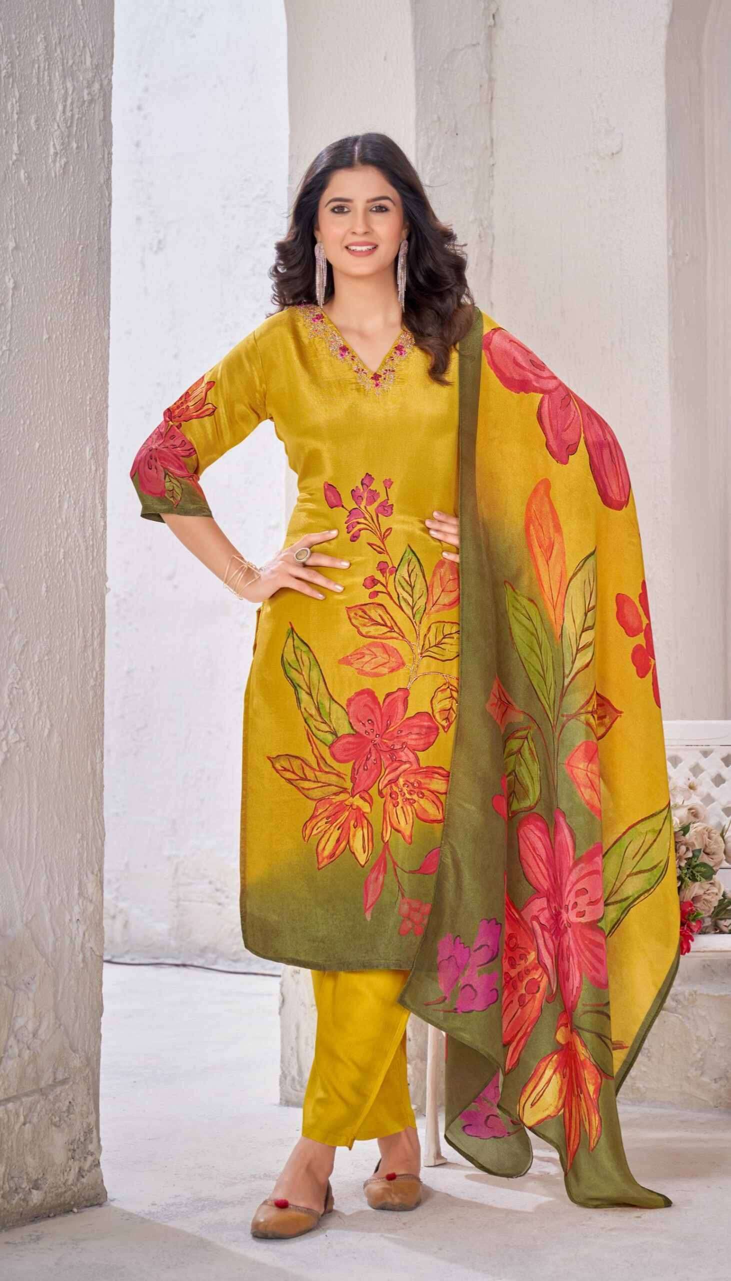 Pure Shimmer Print Kurti Set