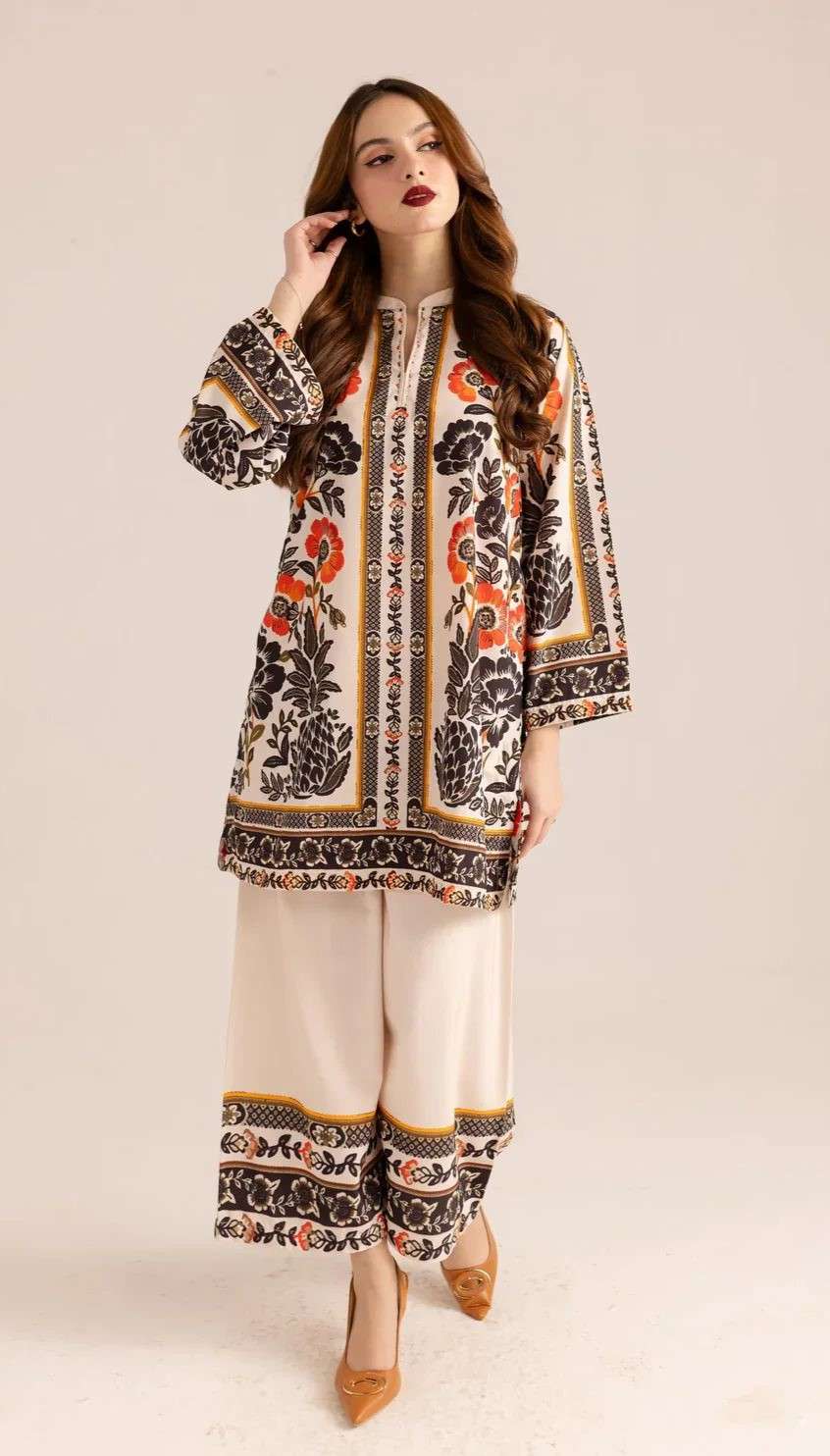 Elegant viscose muslin co-ord set
