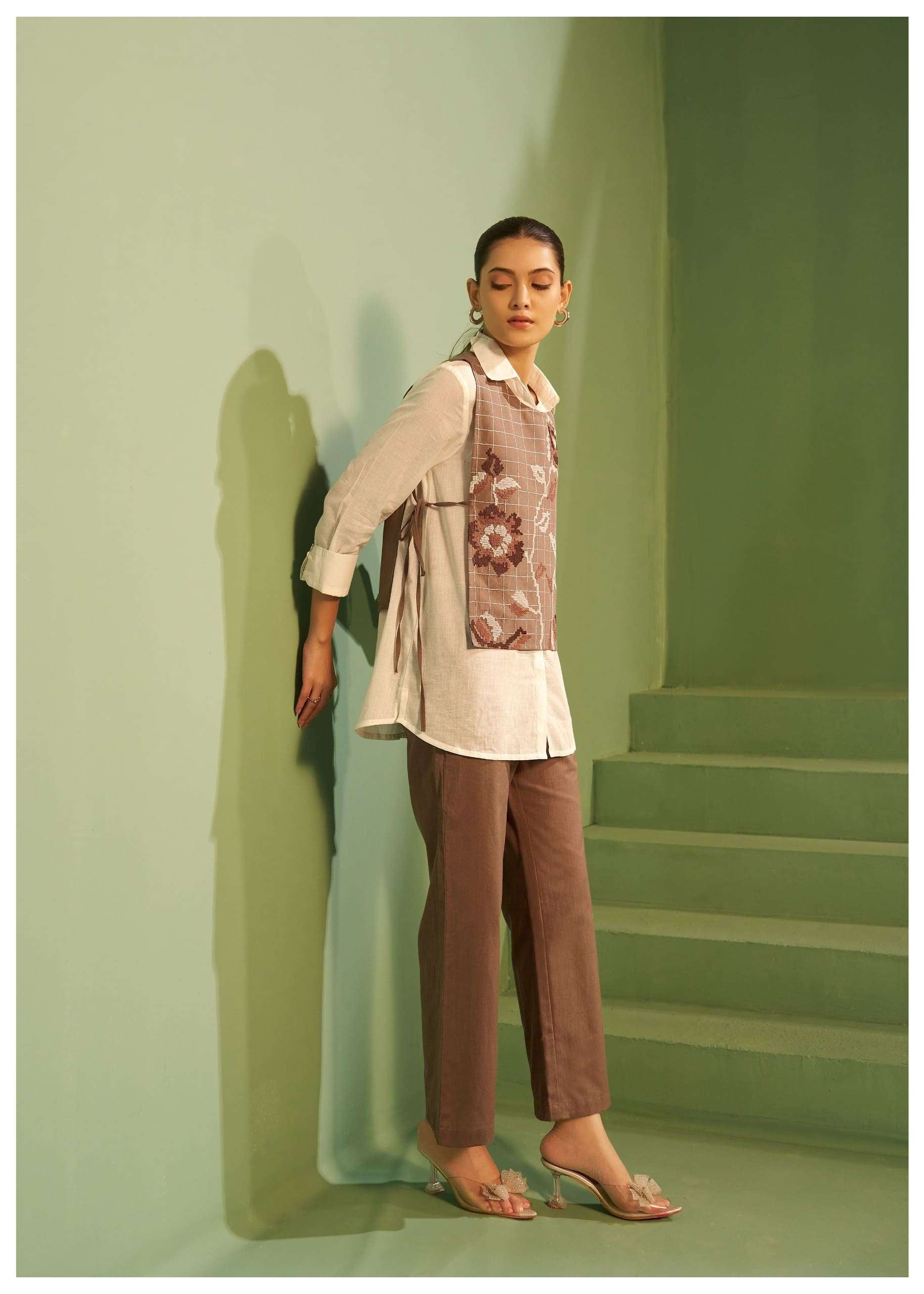 Mul Shirt with Flex Bottom Co-Ord Set