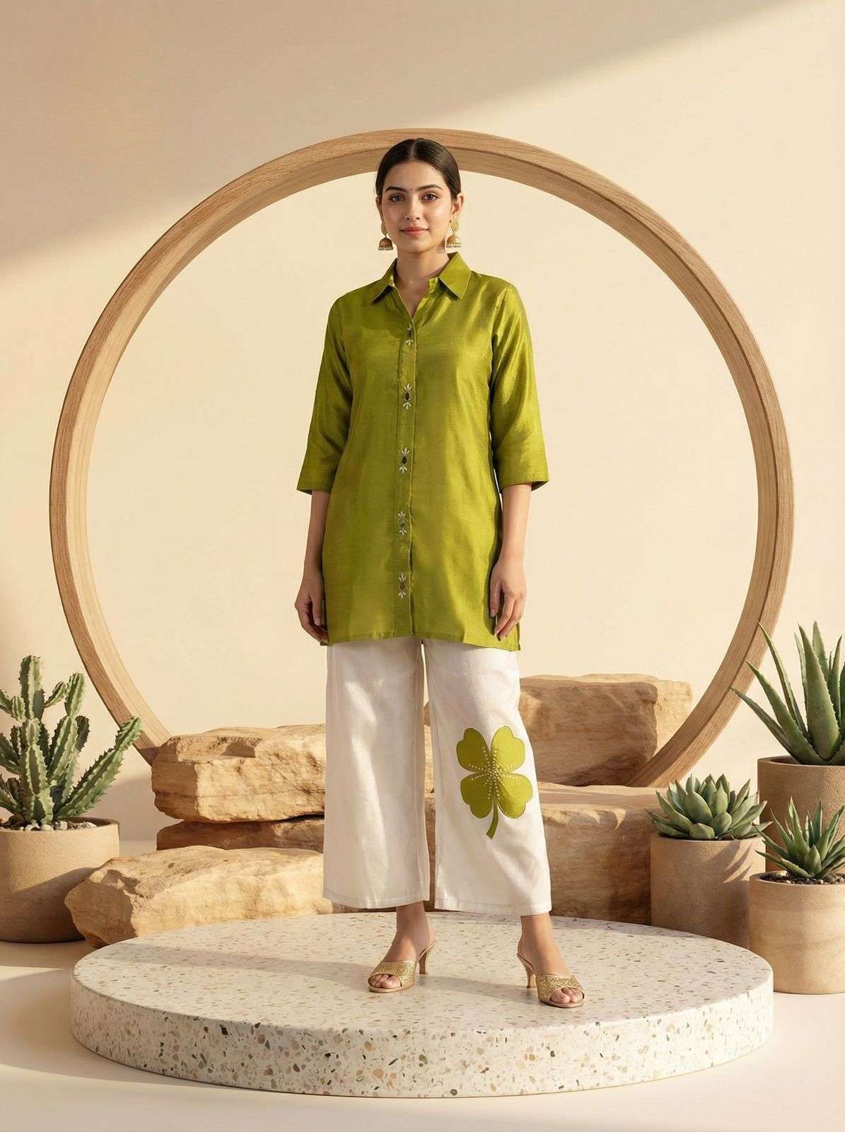 Roman silk co-ord set